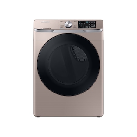 Samsung 7.5 cu. ft. Smart Electric Dryer with Steam Sanitize+ and Wi-Fi Connectivity in Champagne DVE45B6300C